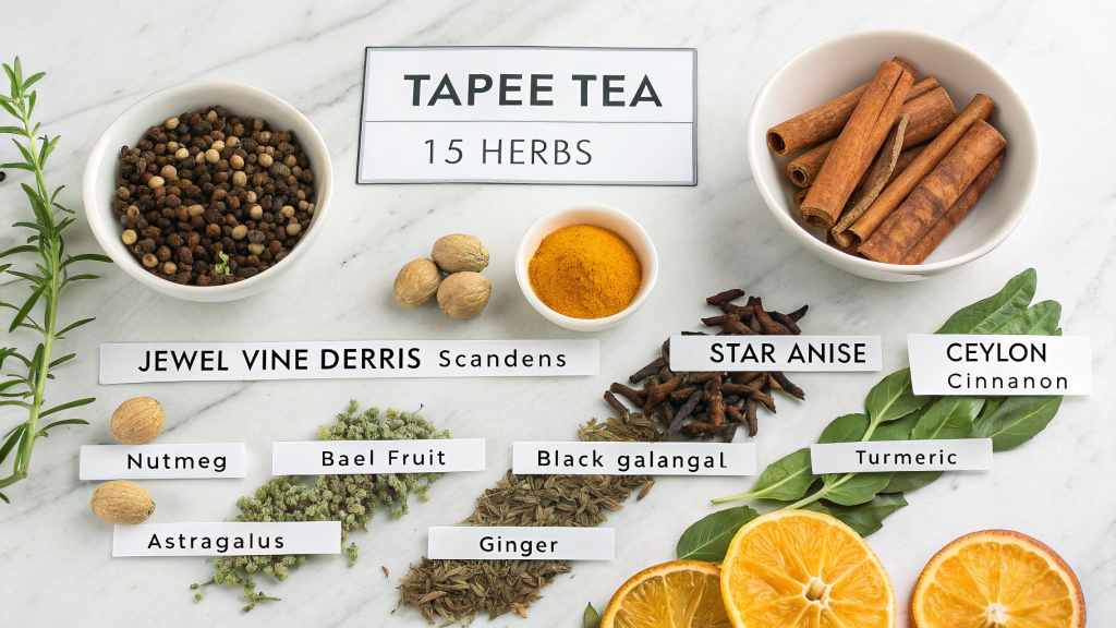 Tapee Tea Ingredients