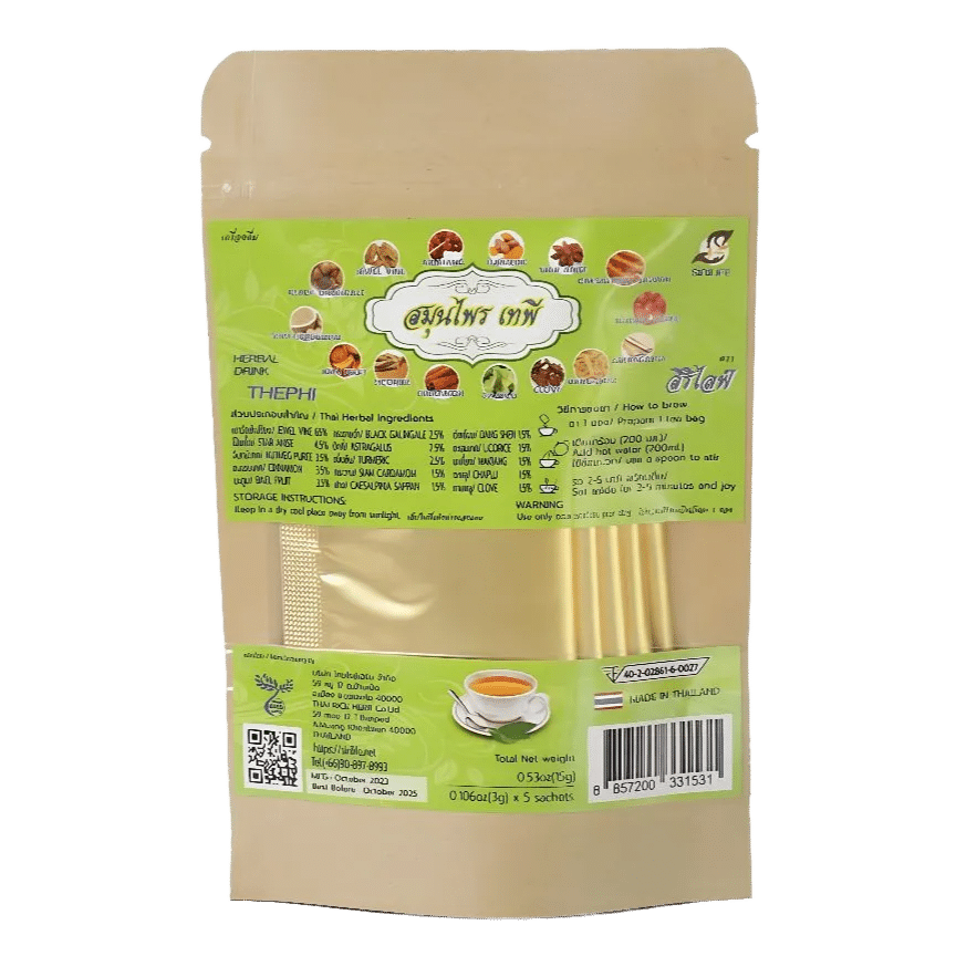Sirilife Tapee Tea soluble sachets, 25 × 3 g retail pack